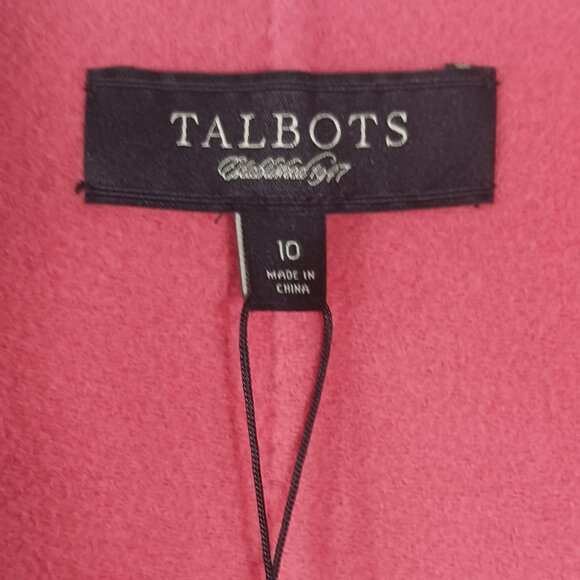Talbots, NWT, Wool Blend Jacket, Kate Fit, Camellia Pink, 3/4 Sleeve, Size 10 - Picture 3 of 16